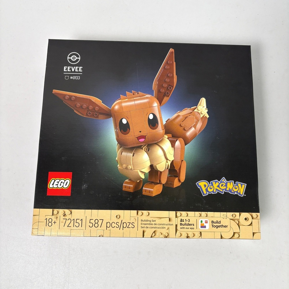 LEGO Pokemon‎ Eevee Building Set 587 pcs 72151 NEW Sealed